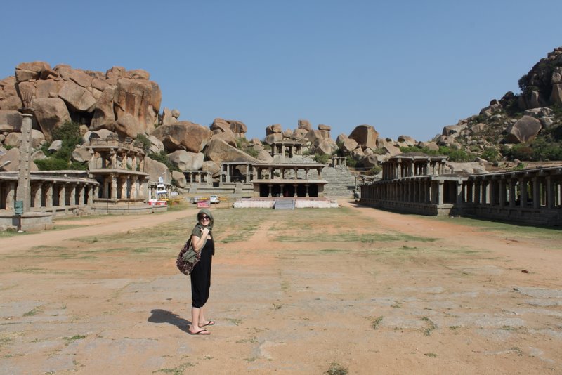 The eastern end of the bazaar ends in a few structures.